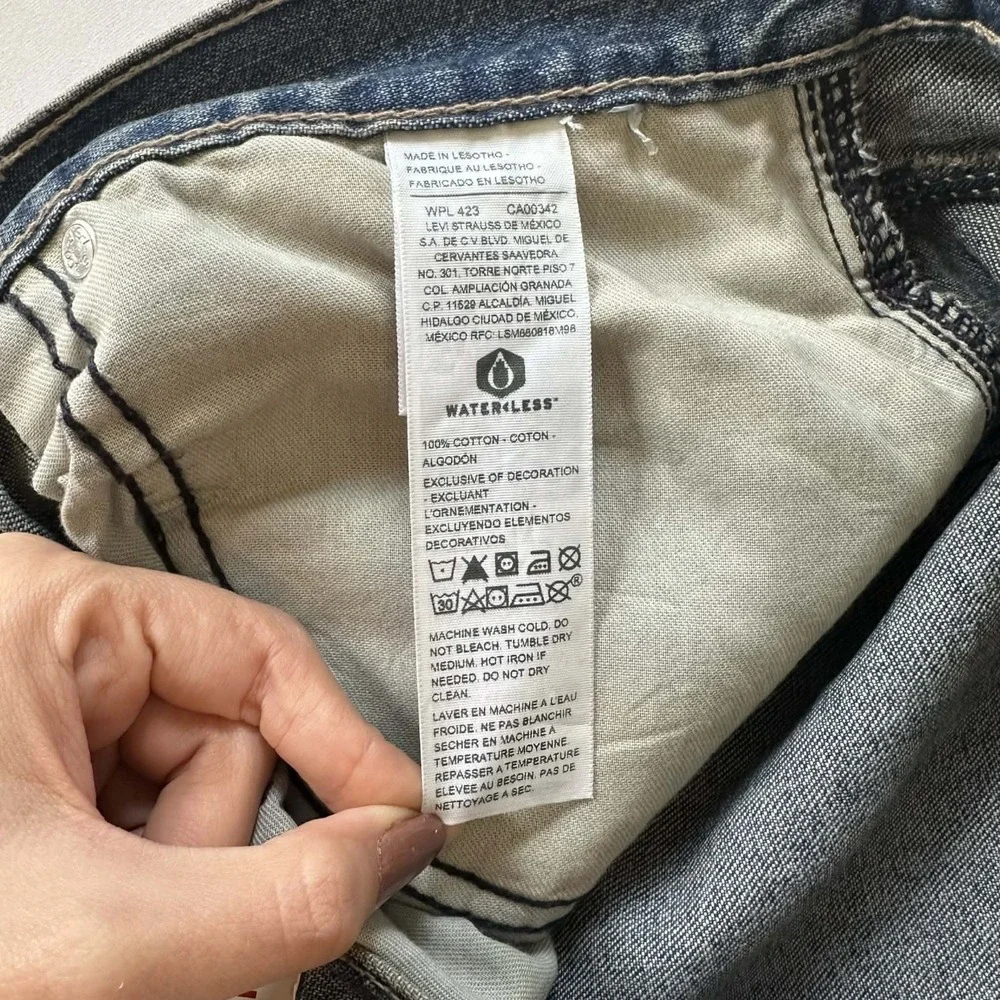 NWT Signature By Levi Strauss‎ Men's 100% Cotton Carpenter Jeans 30x32 Blue